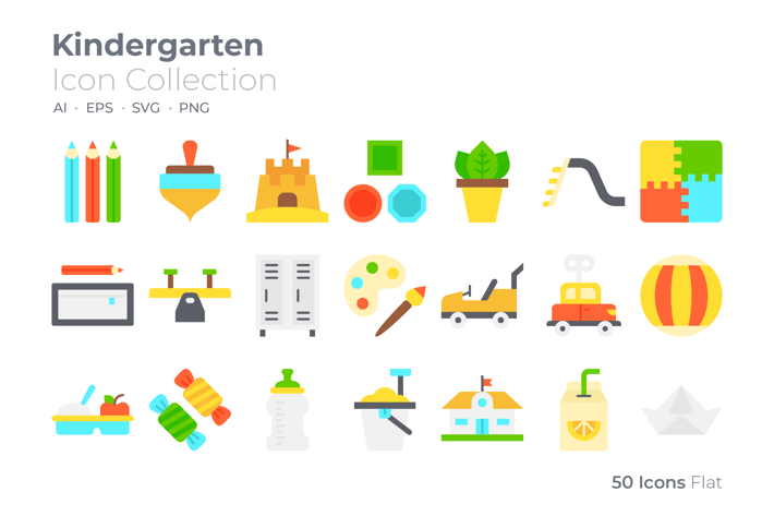 Kindergarten Color Icon