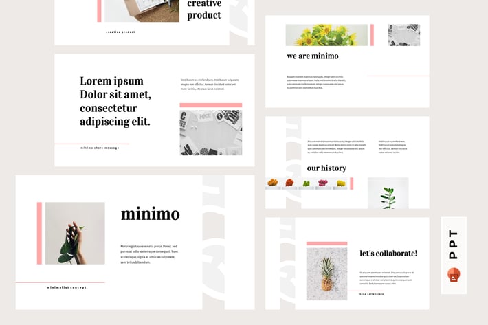 MINIMO - Minimalist Powerpoint Template