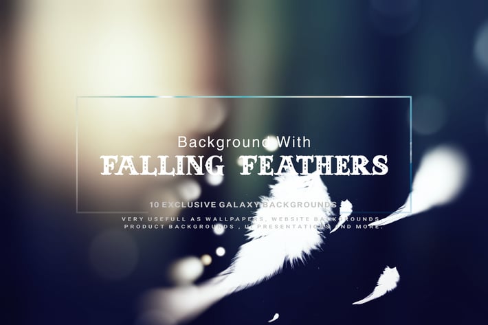 Background With Falling Feathers