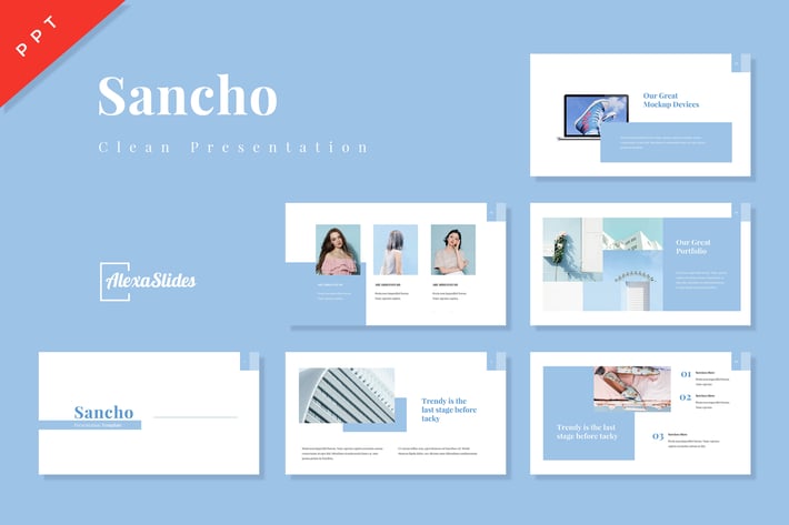 Sancho - Clean Powerpoint Template