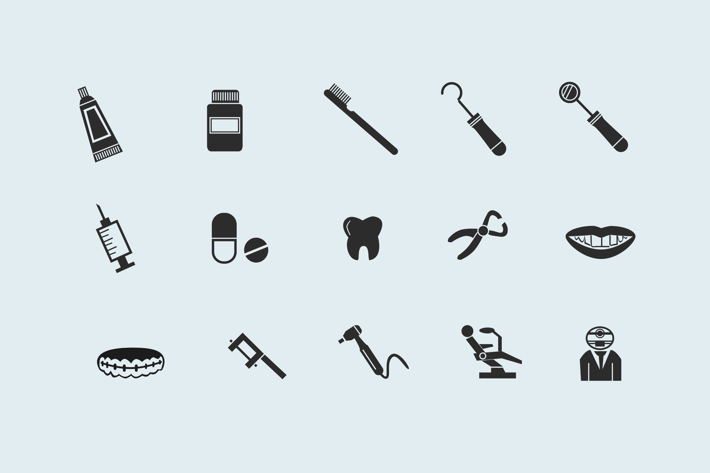 15 Dental and Dentistry Icons