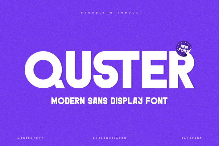 Quster - Modern Sans Font