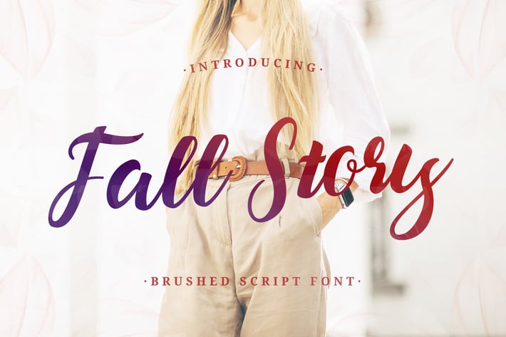Fall Story – Casual Brush Font