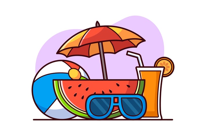 Summer Element Illustration