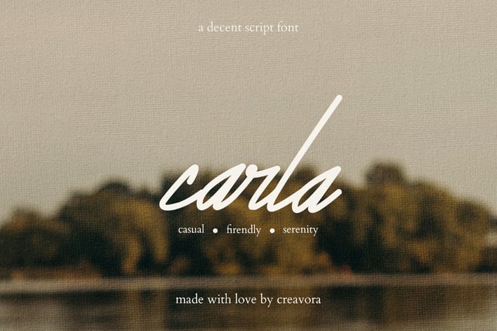 Carla -  Signature Script Font