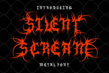 Silent Scream - Metal Font