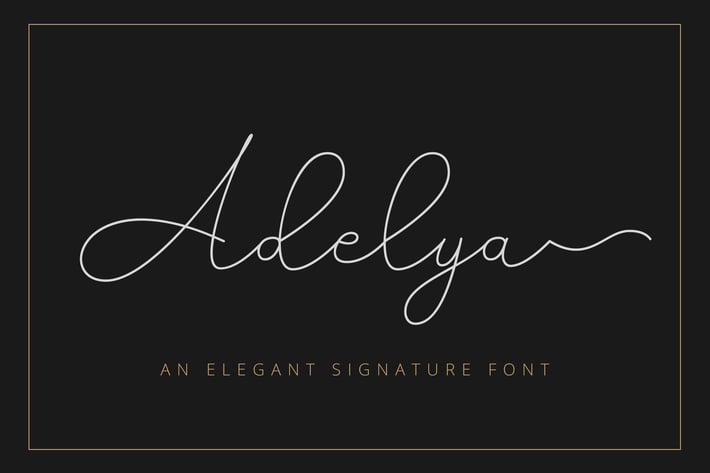 Adelya - Elegant Signature Font