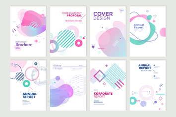 Beauty brochure, annual report, cover designs