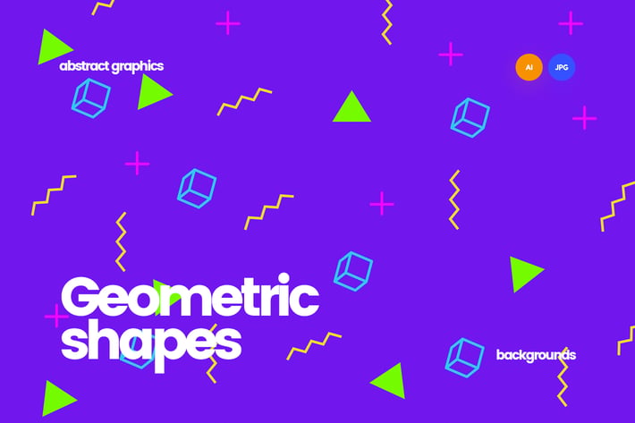 Random Geometric Shapes Backgrounds