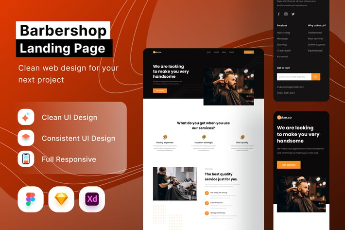Barbershop Landing Page