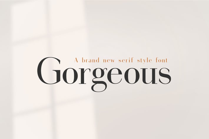Gorgeous Serif Font