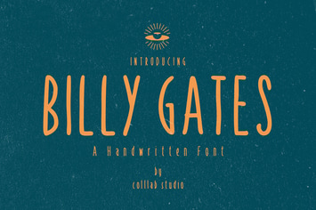 Billy Gates - A Simply Handwritten Font