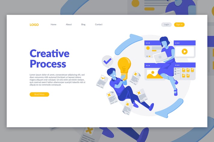 Creative Process Illustration