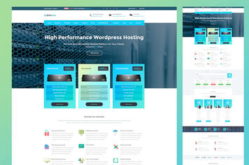 Hosting PSD Template