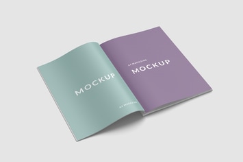 A4 and US Letter Sizes Magazine Mockups