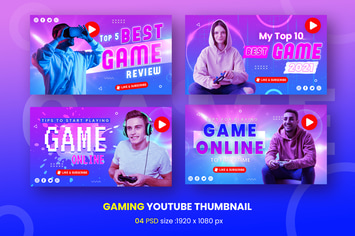 Gaming Youtube Thumbnail Template