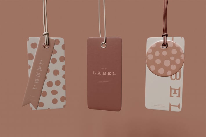 Rectangular Labels Mockup