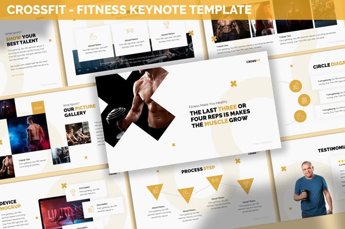 Crossfit - Fitness Keynote Template