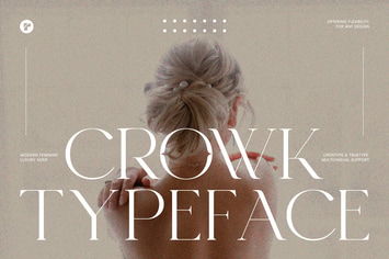 Crowk - A Luxury Serif or Timeless Elegant