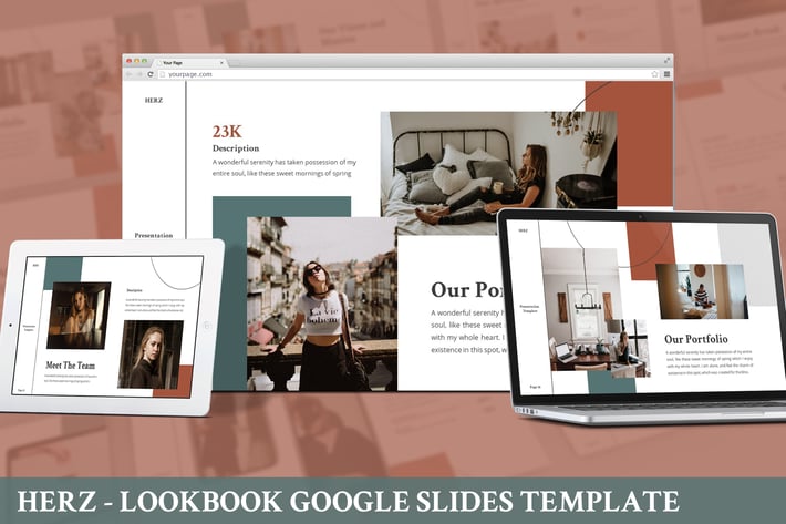 Herz - Lookbook Google Slides Template