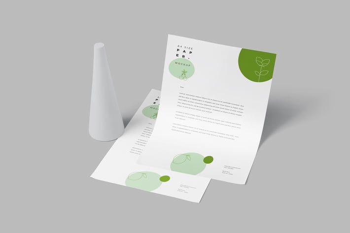 4 A4 Size Paper Mockups