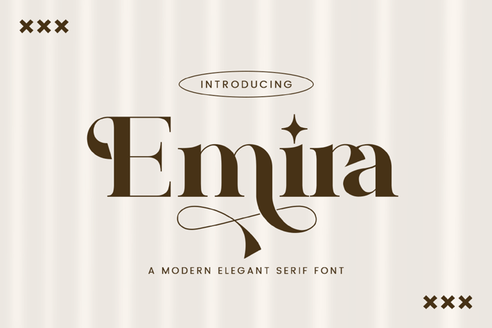 Emira - Modern Ligature Font