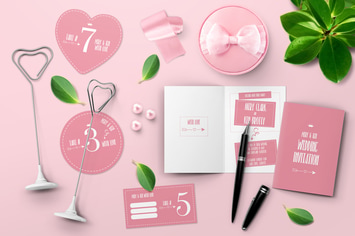 Table Card Holder Mockups