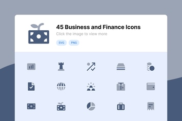 Business and Finance Duotone Icons