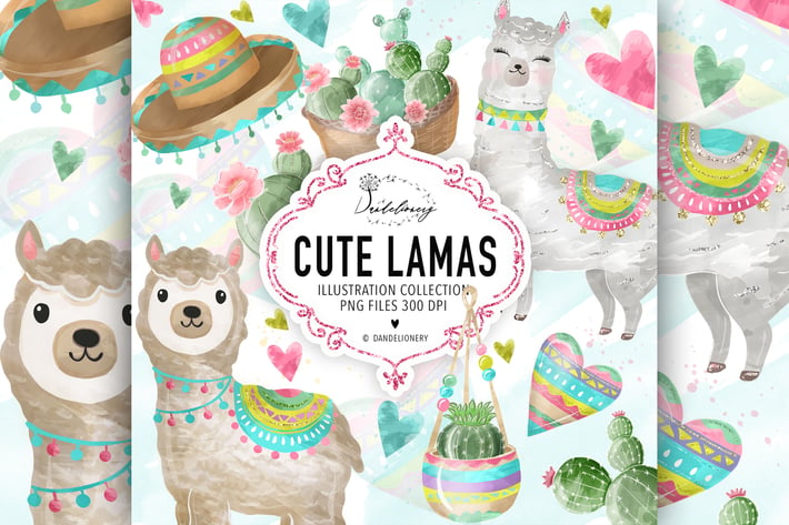 Cute Lama design