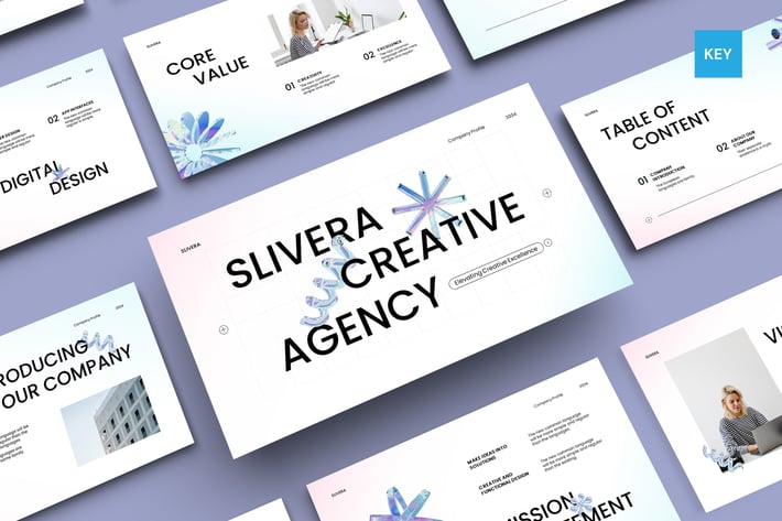 White Modern Creative Company Profile | 001