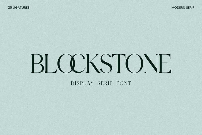 Blockstone Display Serif Font