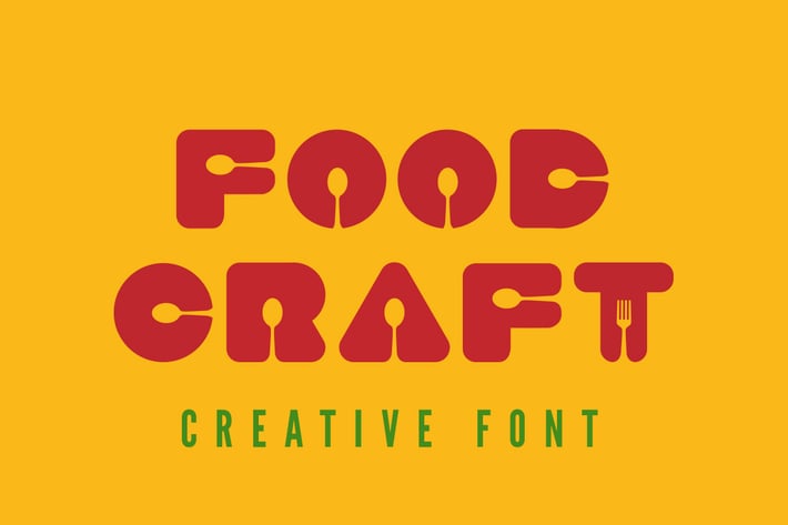 Food Craft Font