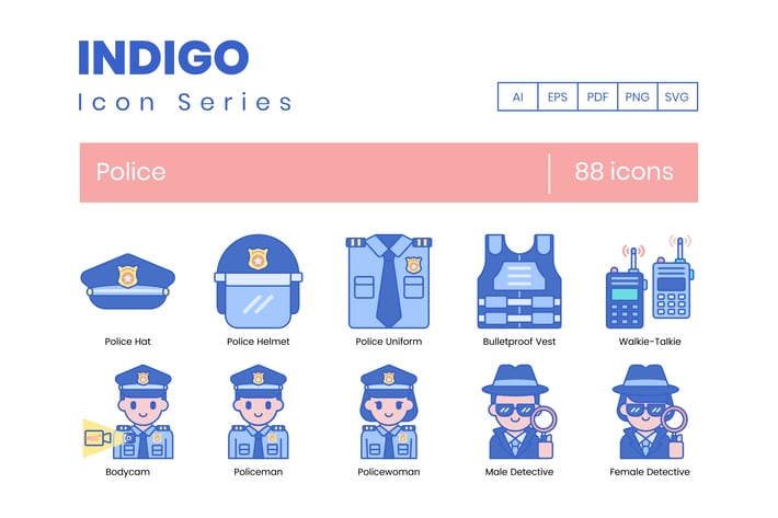 88 Police Icons