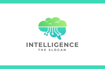 Circuit Brain - Human Intelligence Logo