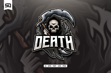 Death Mascot Logo Design