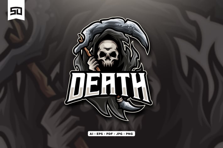 Death Mascot Logo Design