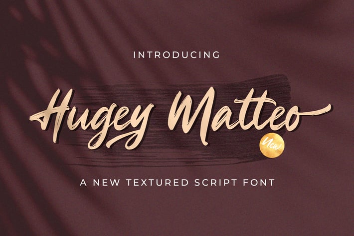 Higuey Matteo - Textured Brush Font