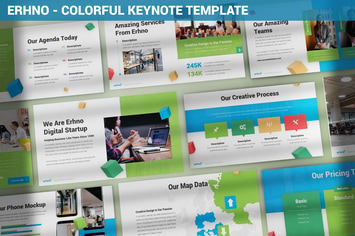 Erhno - Colorful Keynote Template
