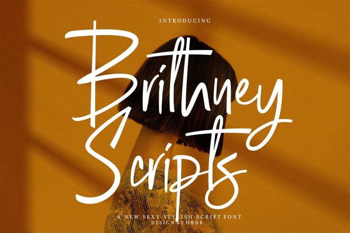 Brithney Scripts - Sexy Stylish Script Font