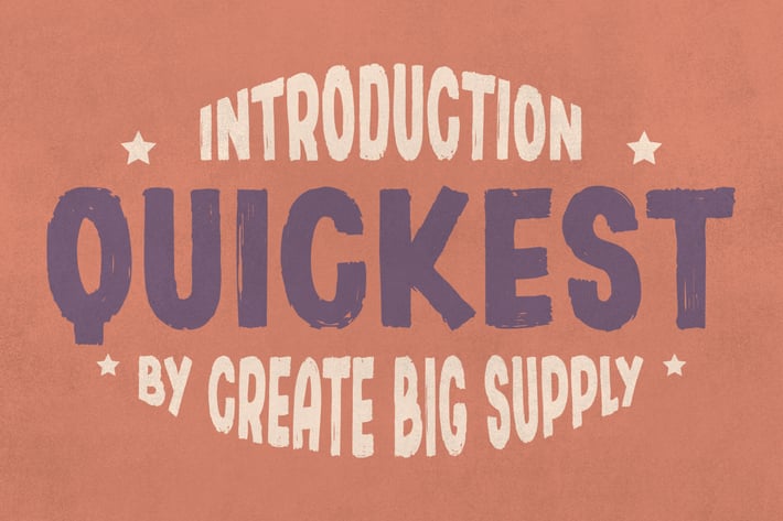 Quickest - Sans Serif Brush Font