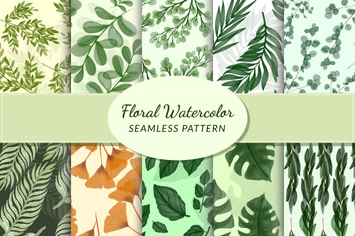 Floral Watercolor Seamless Pattern