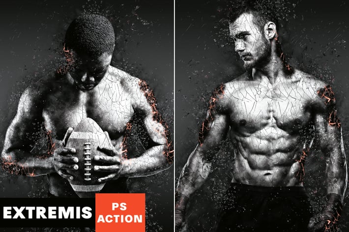 Coal Extremis Photoshop Action