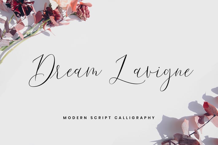 Dream Lavigne Modern Calligraphy Fonts