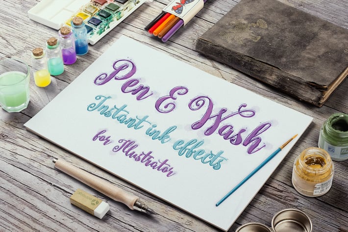 Pen and Wash: Instant Ink Effects for Illustrator