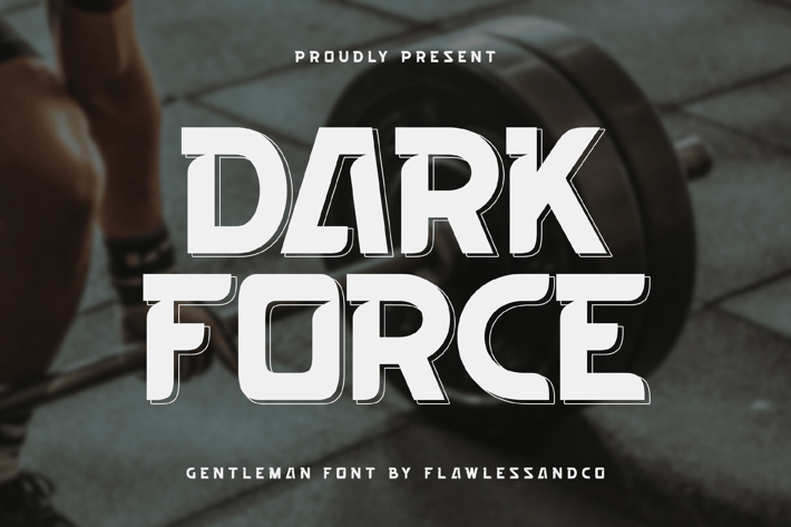 Dark Force - Sports Racing Font