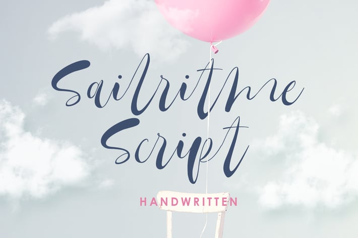 Sailritme - Handwritten Script