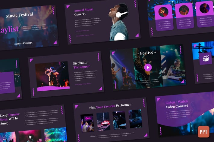 Playlist - Music Festival (Powerpoint)