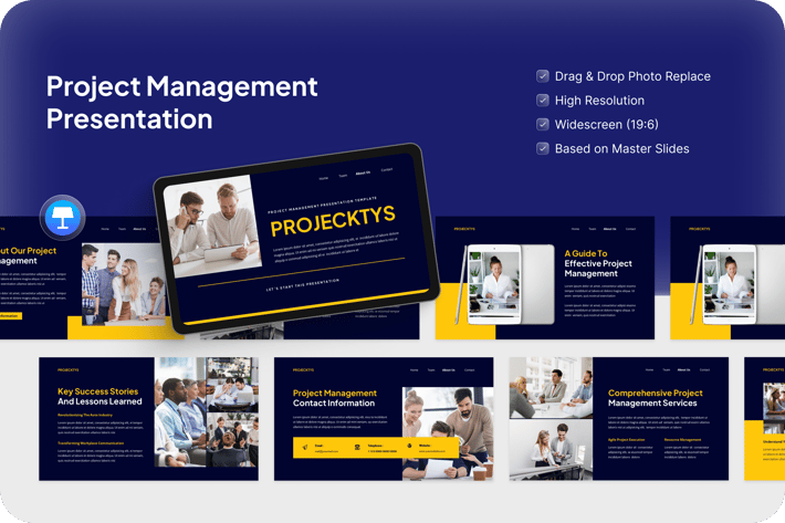 Project Management Presentation Keynote