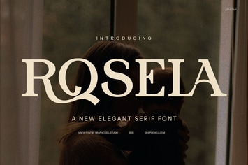 Rosela Modern Serif Font Typeface