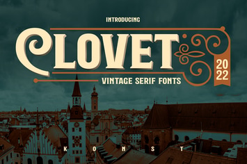 Clovet - Bold Vintage Fonts